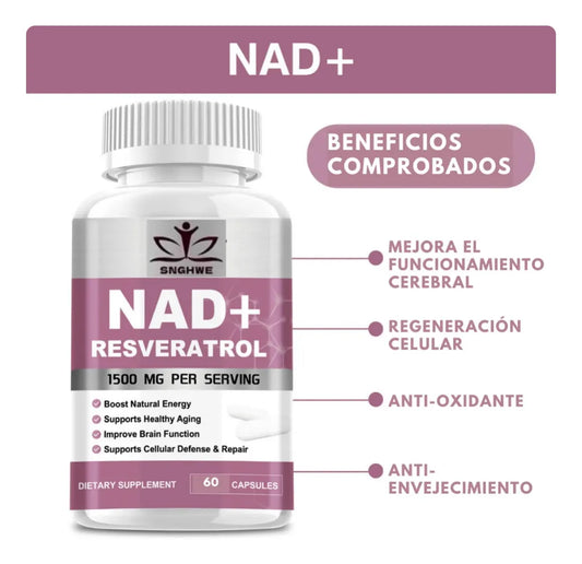 NAD+ Resveratrol: El aliado anti edad que tu cuerpo necesita