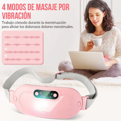 Cinturón Calentador Alivio Cólicos Menstruales Recargable – Alivio Instantáneo del Dolor