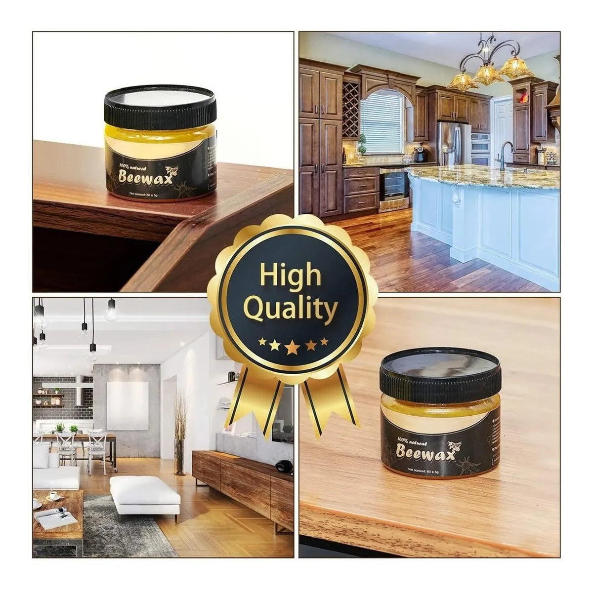 BeeWax Cera Restauradora de Madera – Renueva, Protege y Da Vida a tus Muebles