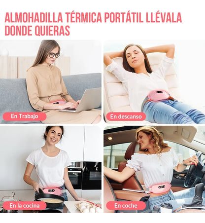 Cinturón Calentador Alivio Cólicos Menstruales Recargable – Alivio Instantáneo del Dolor